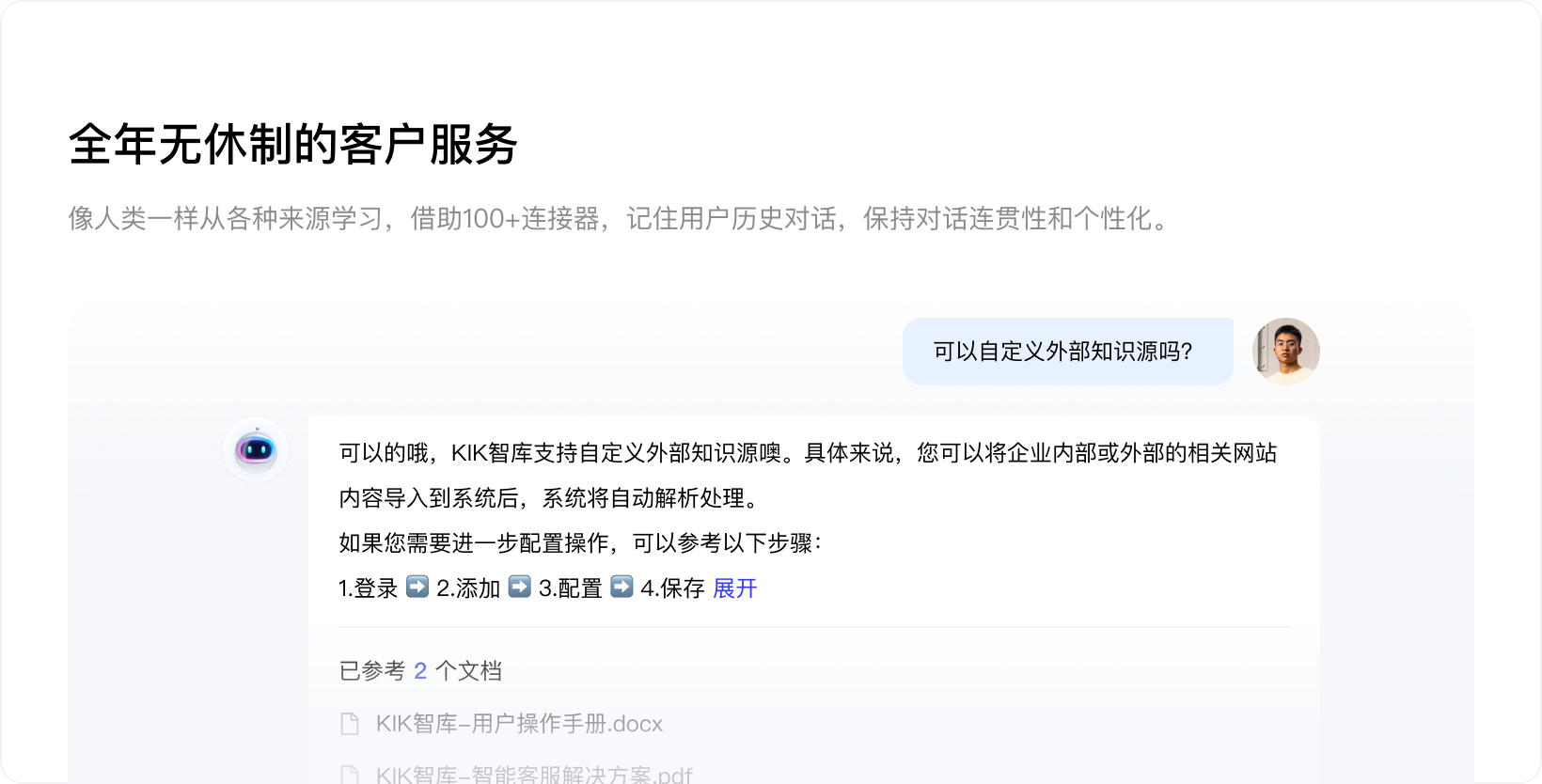 全年无休制的客户服务